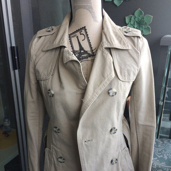 SOLD - Aeropostale - Short Trench Coat - XS - Picture 1 of 5